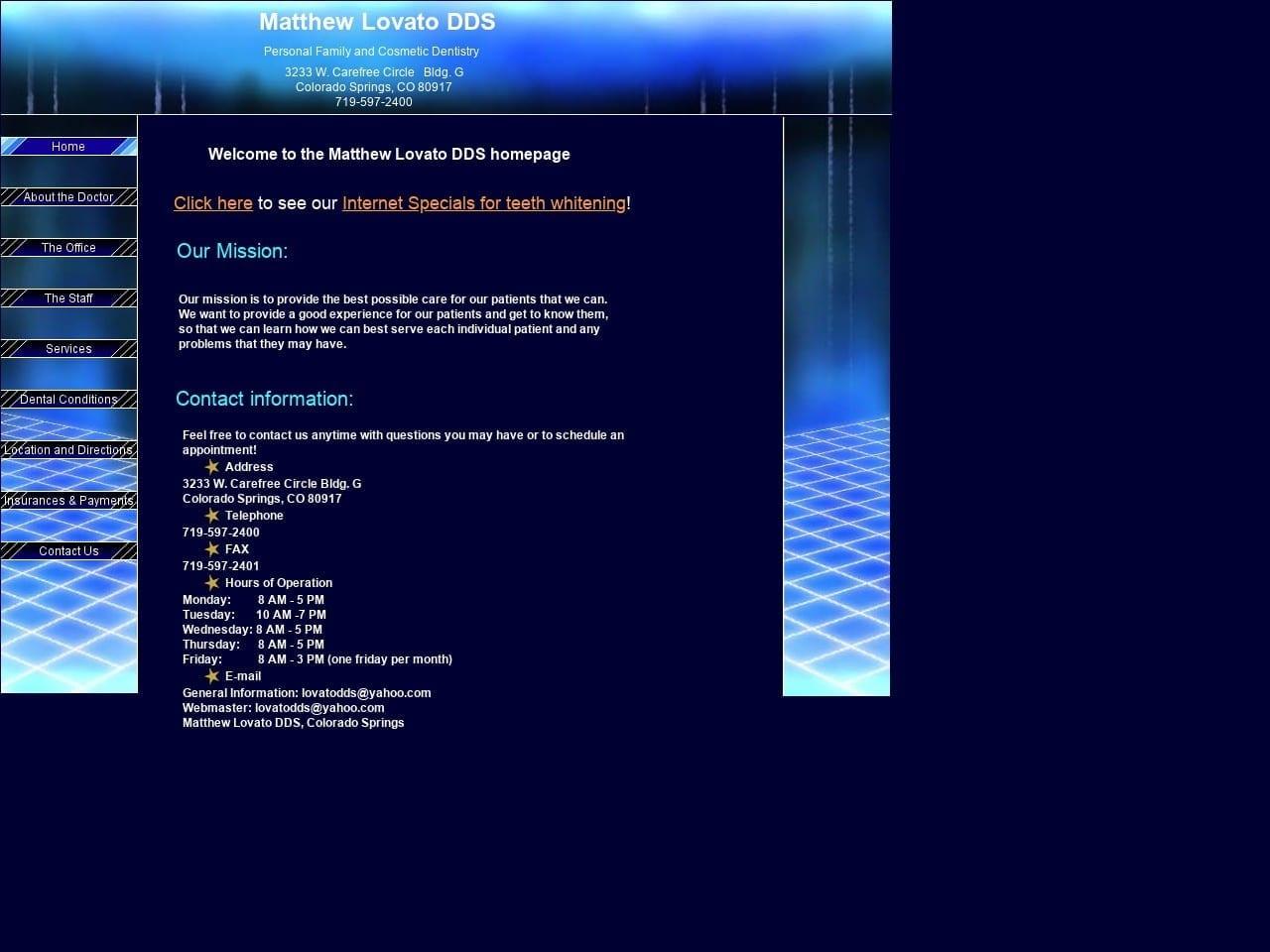 Lovato Matthew DDS screenshot