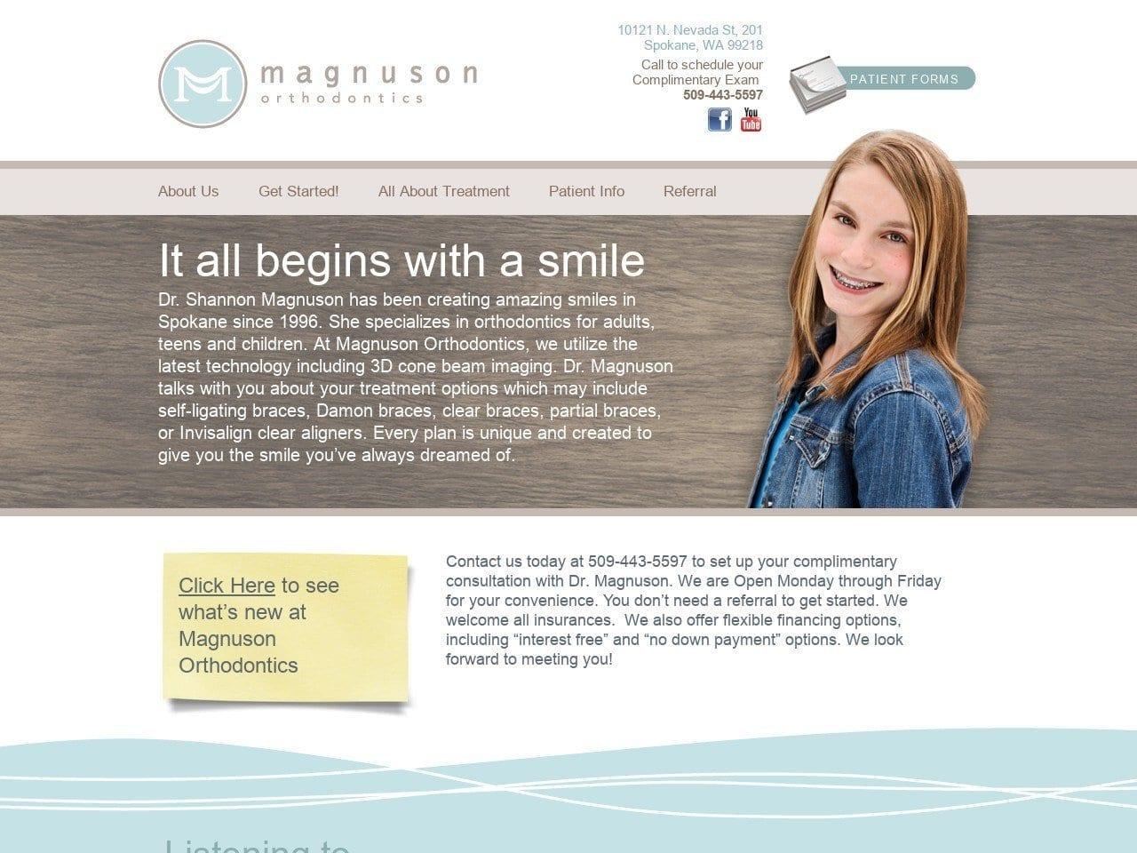 Magnuson Orthodontics screenshot