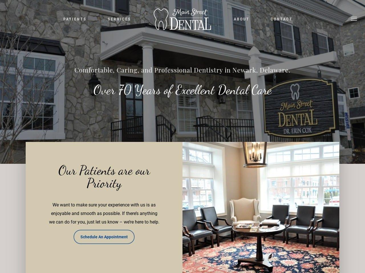 Main Street Dental Newark screenshot