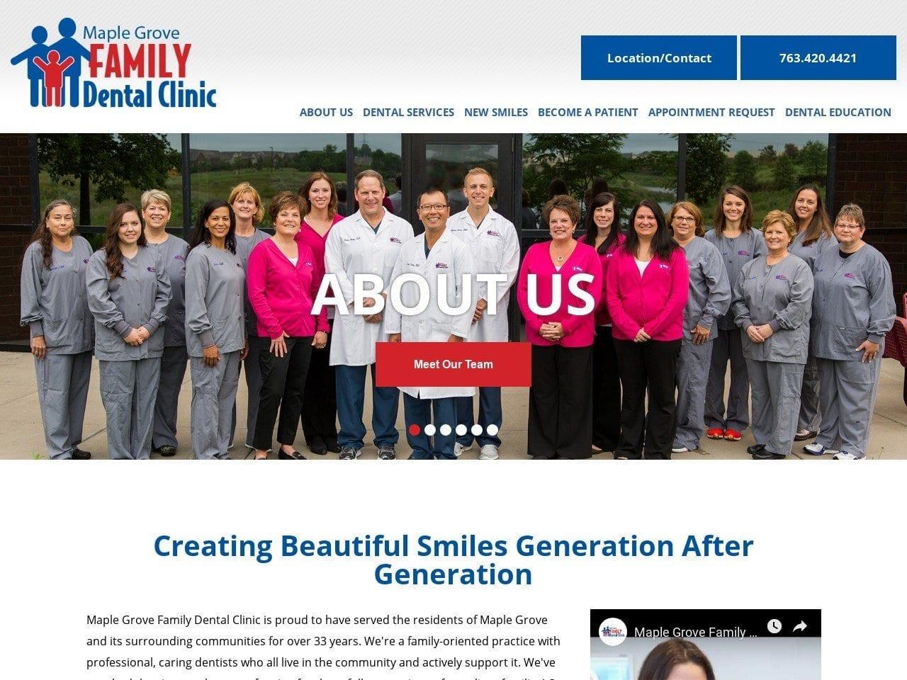Maple Grove Family Dental Clinic screenshot