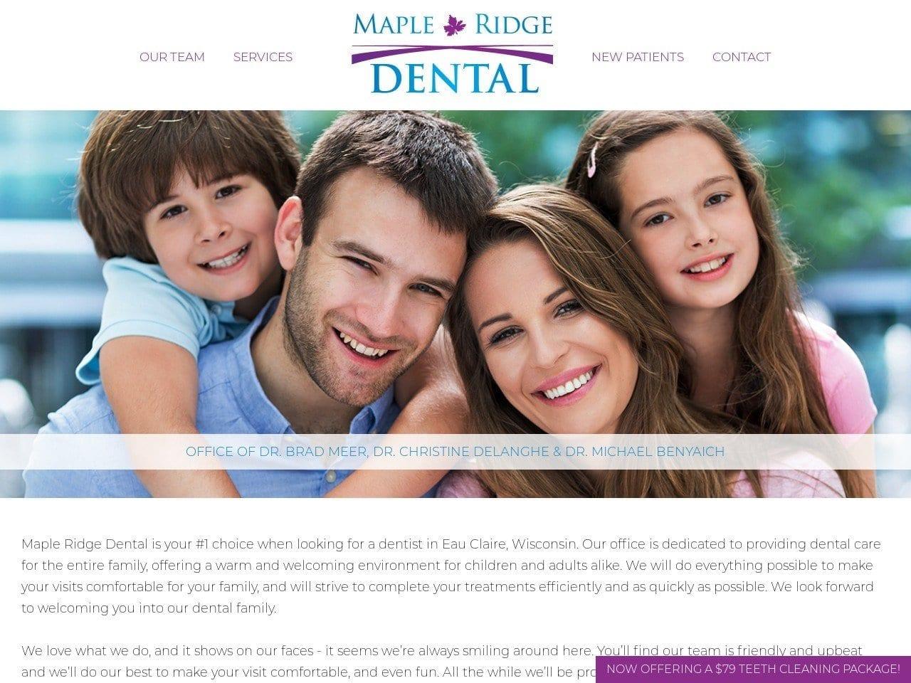 Maple Ridge Dental screenshot