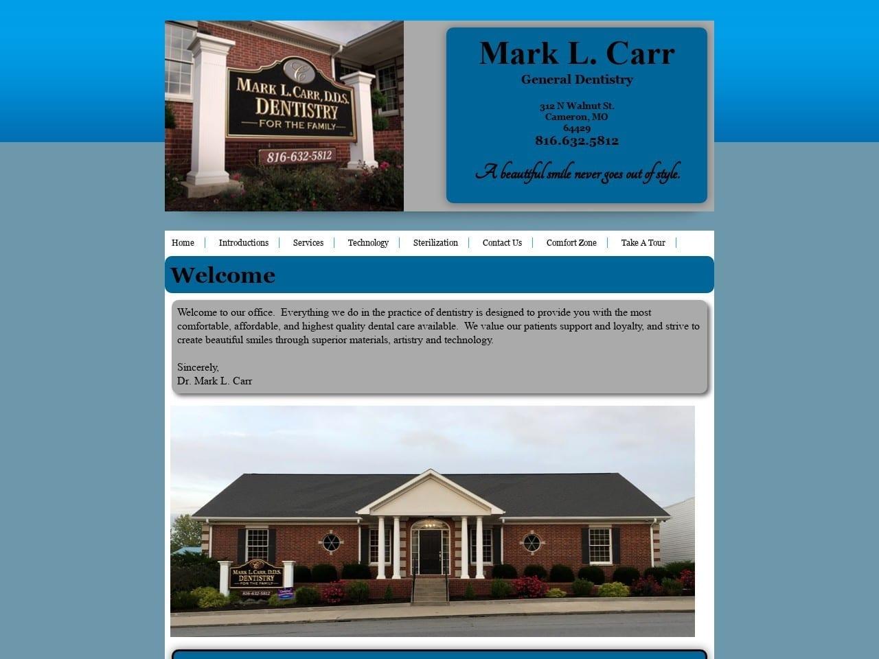 Carr Mark L DDS screenshot