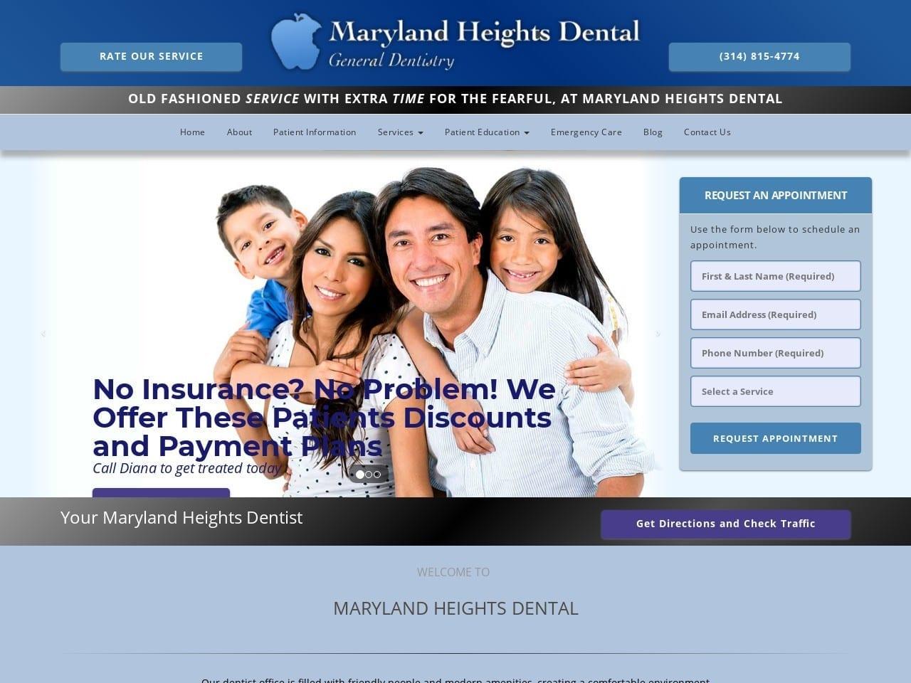 Maryland Heights Dental screenshot