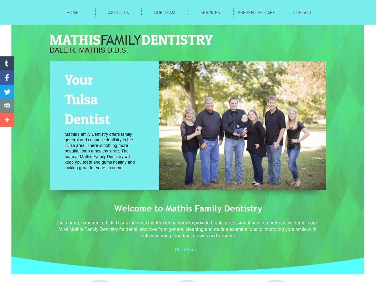 Family Dentistry Mathis Dale R DDS screenshot