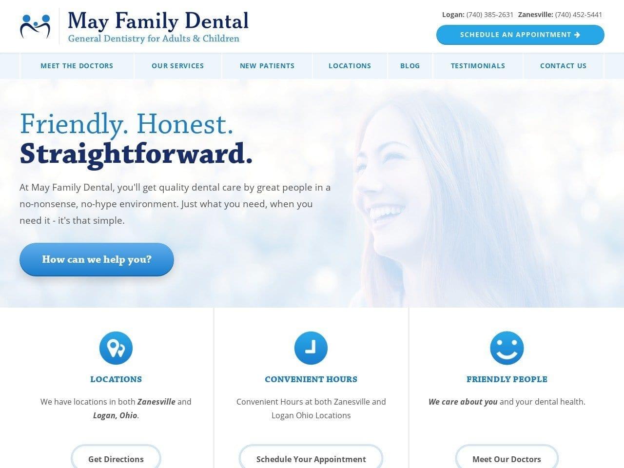 May Family Dental screenshot