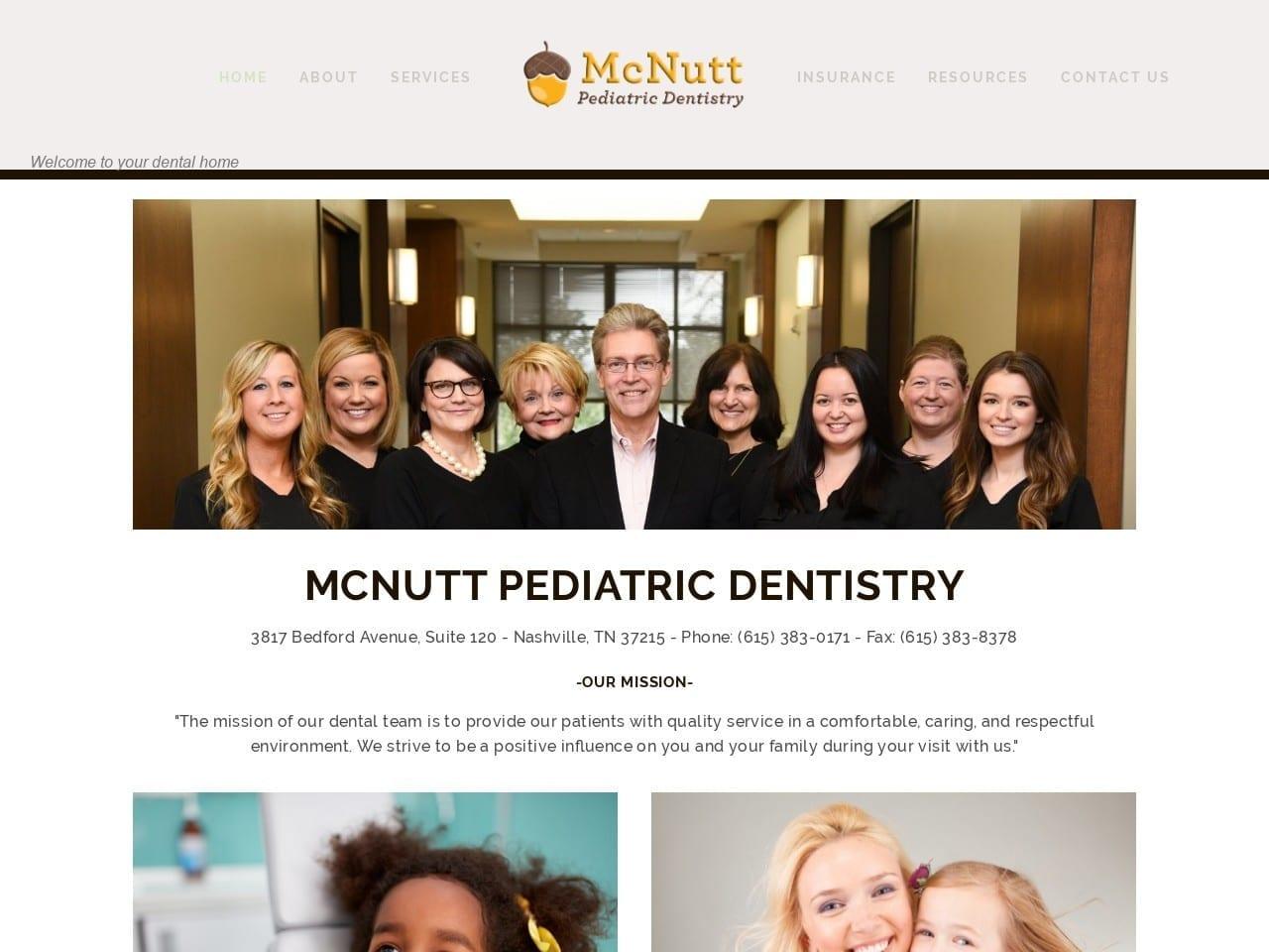 Timothy E. Mcnutt Sr. D.D.S. Pediatric Dentist screenshot