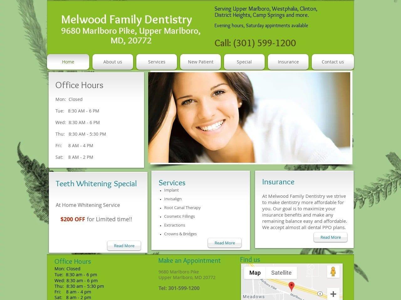 Melwood Family Dentist screenshot