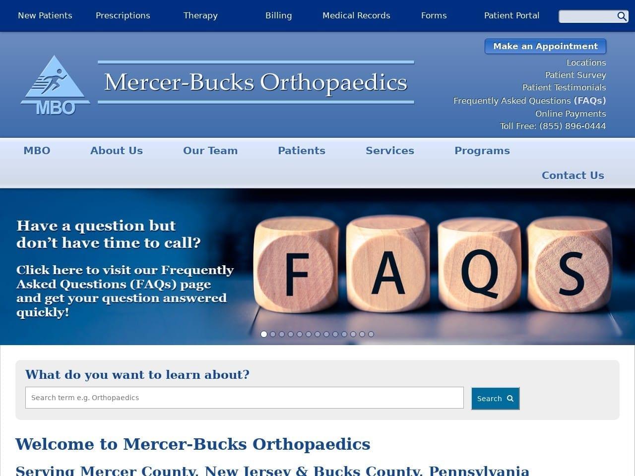 Bucks County Orthopedic screenshot