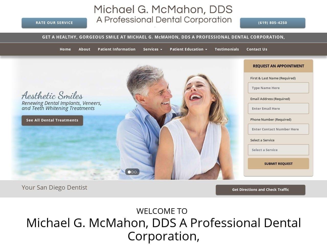 Michael G. McMahon DDS screenshot
