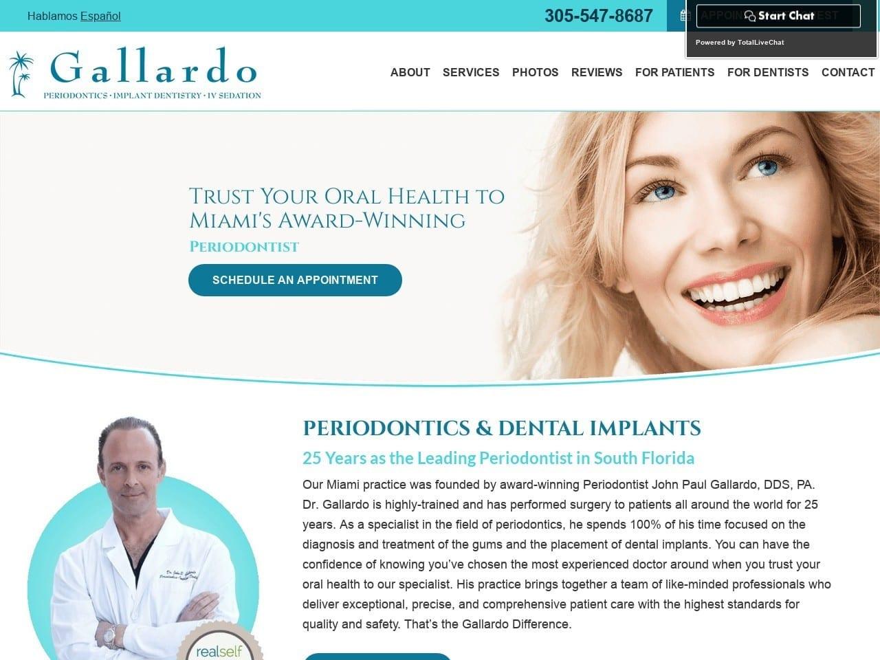 John P. Gallardo DDS screenshot