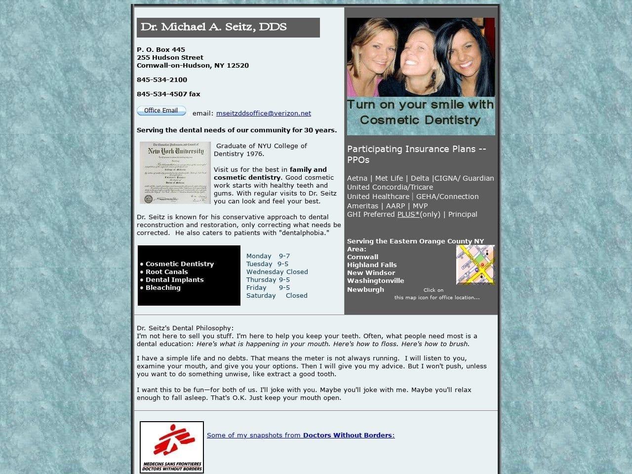 Michael A. Seitz DDS screenshot