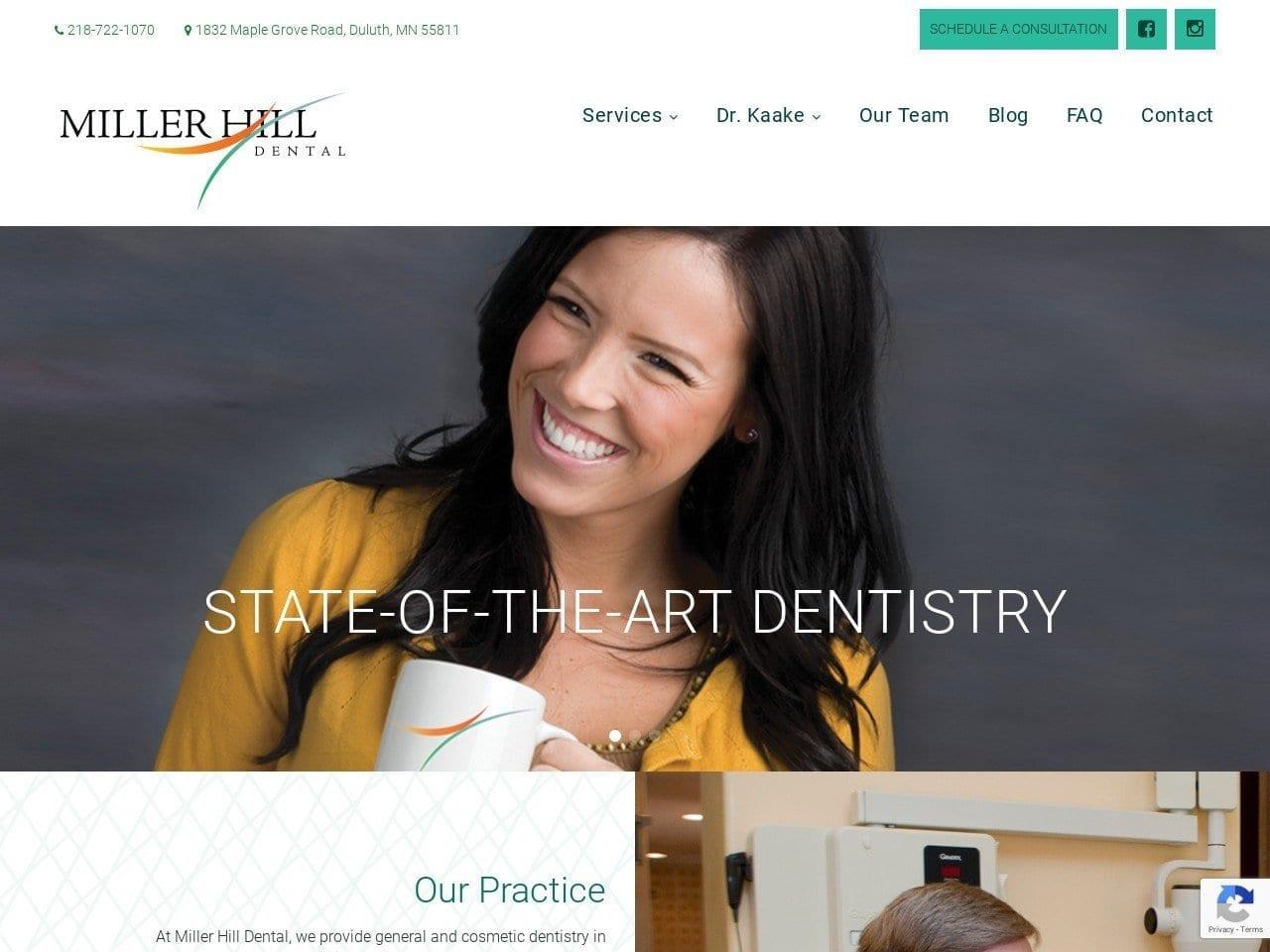 Miller Hill Dental screenshot