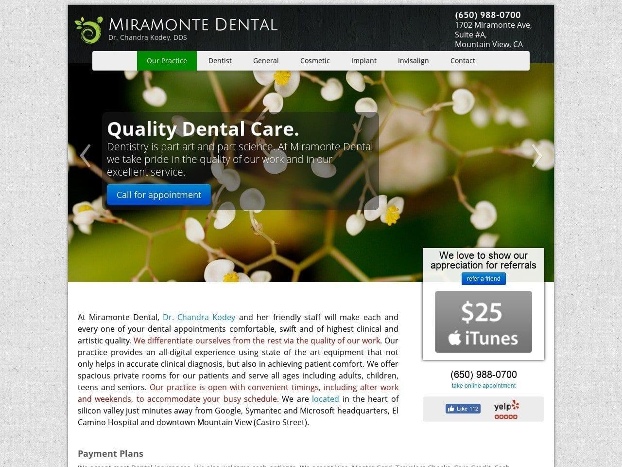Miramonte Dental screenshot