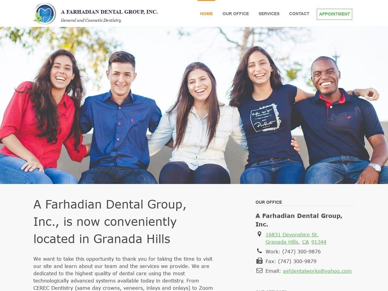 A Farhadian Dental Group screenshot