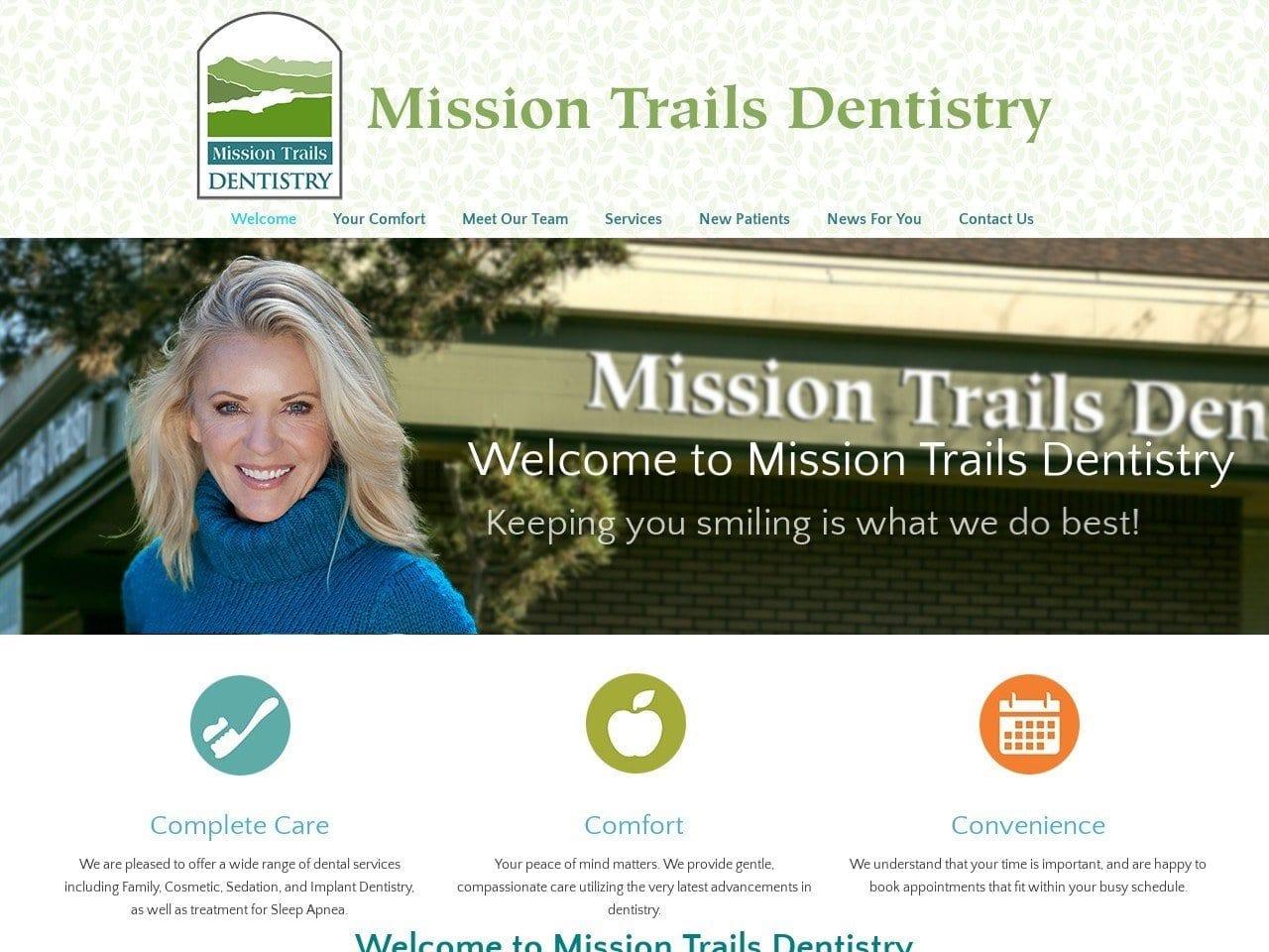 Mission Trails Dentist screenshot