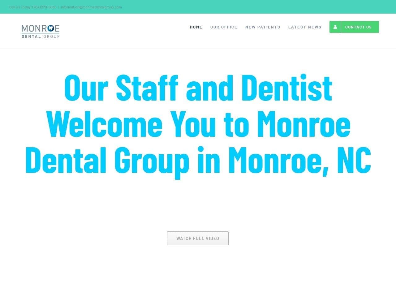 Monroe Dental Group screenshot