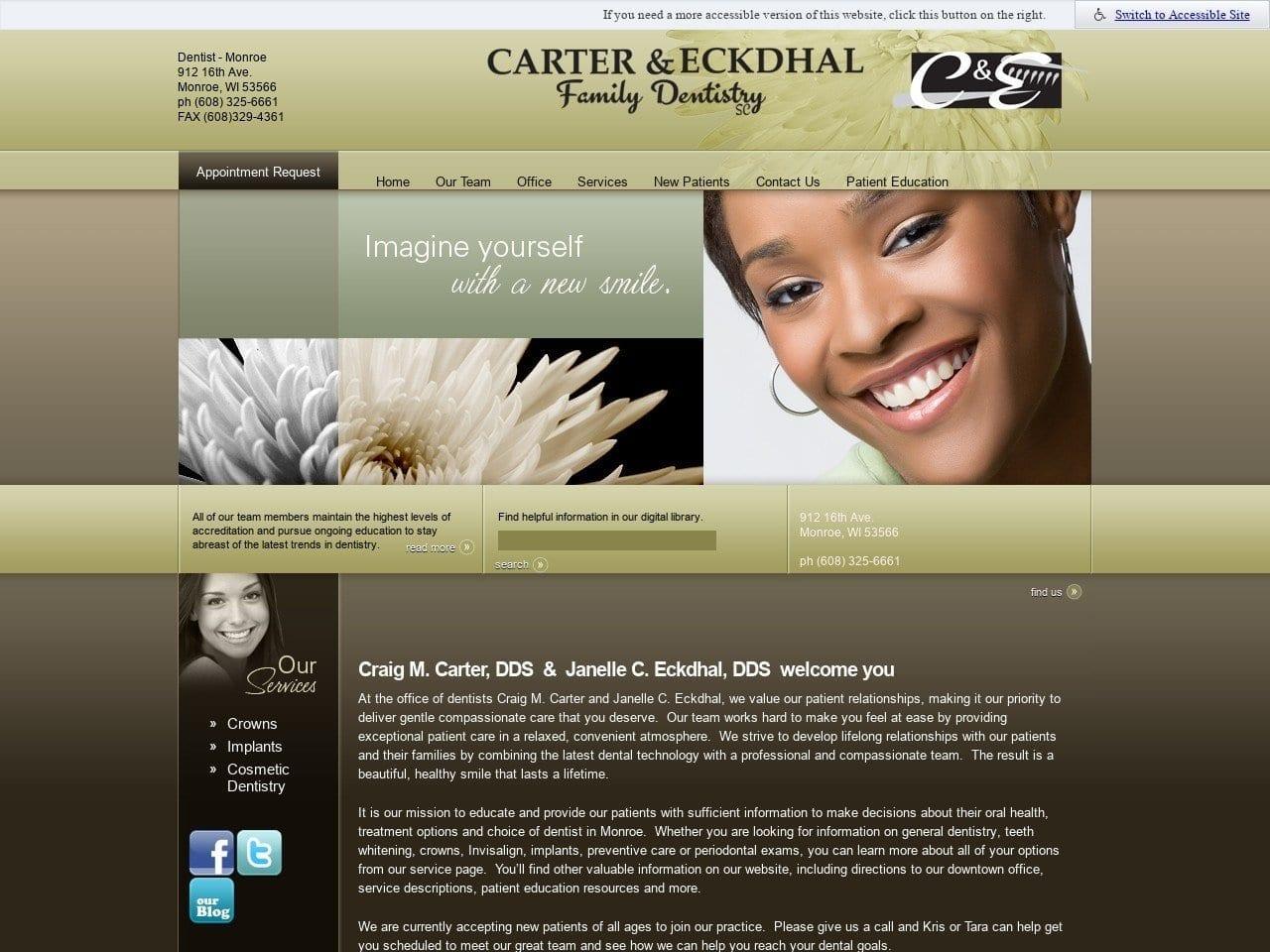 Carter & Eckdhal Family Dentistry SC screenshot