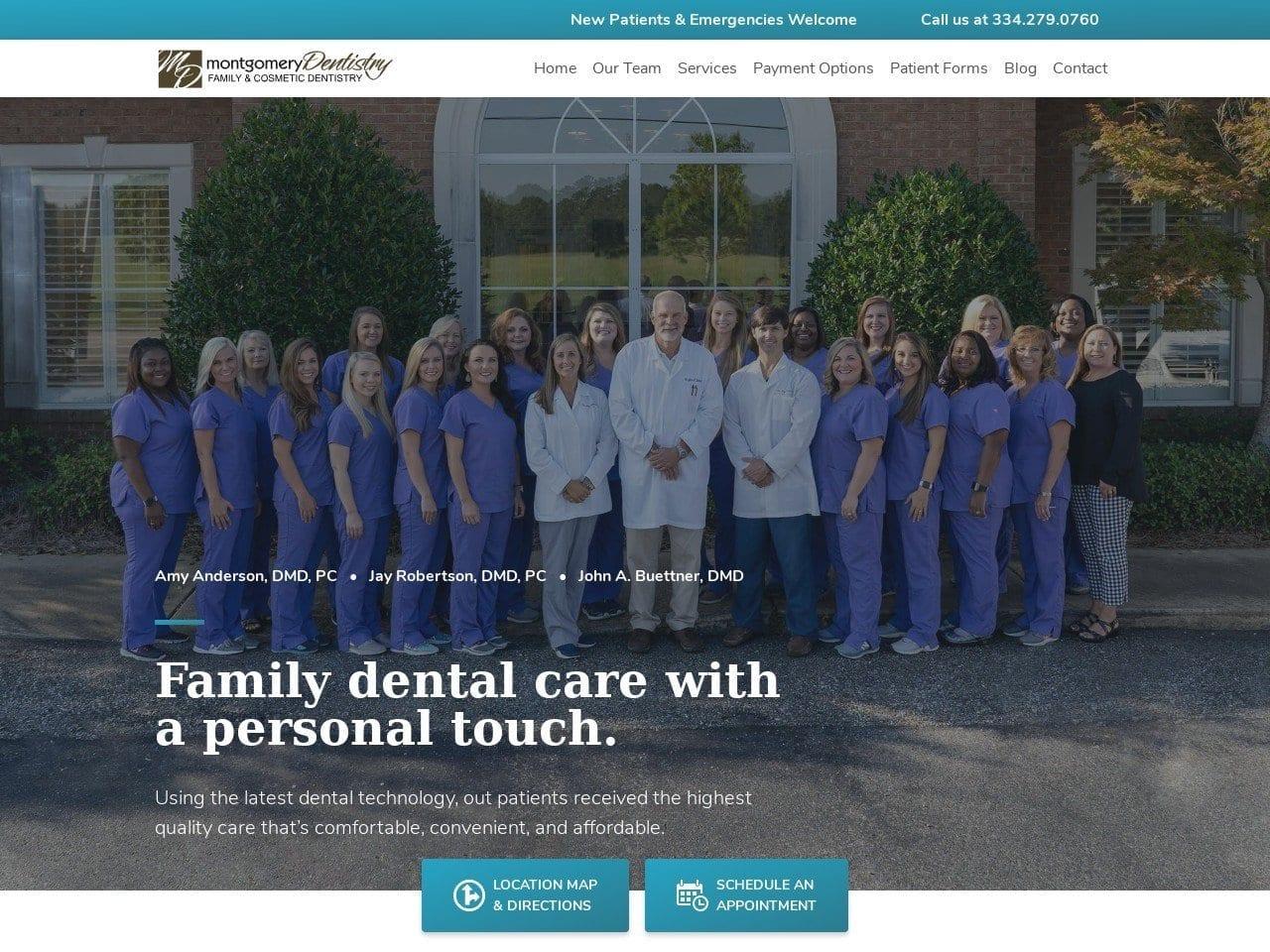Montgomery Dentistry Anderson Amy M DDS screenshot