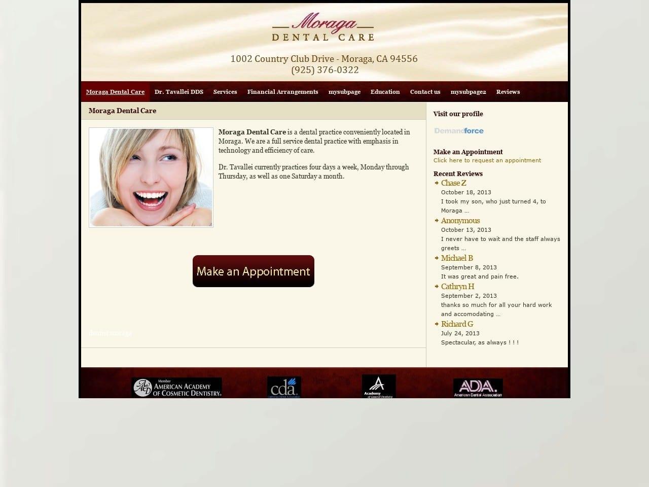 Moraga Dental Care screenshot