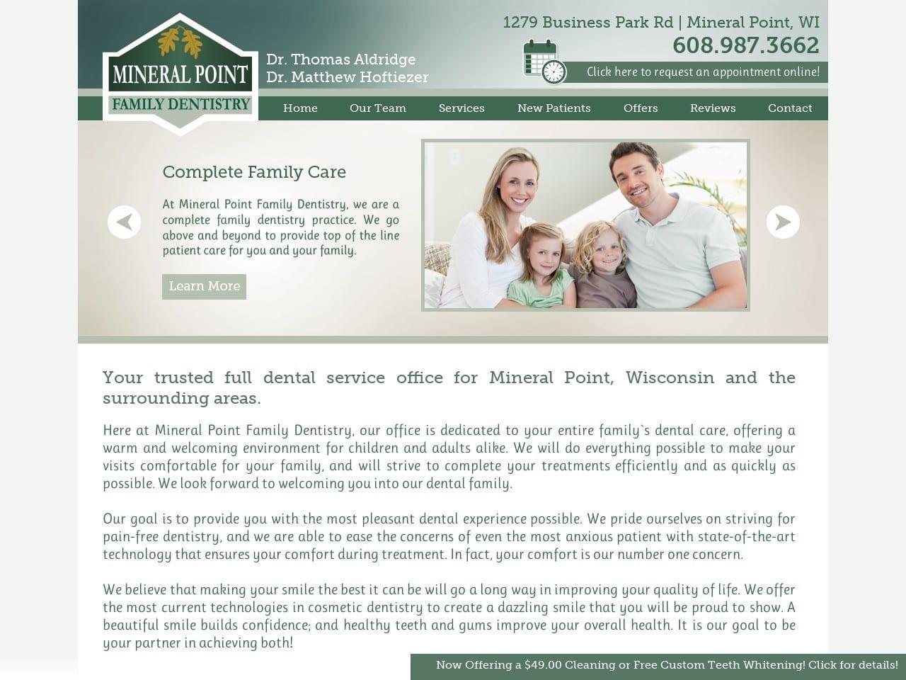 Mineral Point Family Dentist screenshot