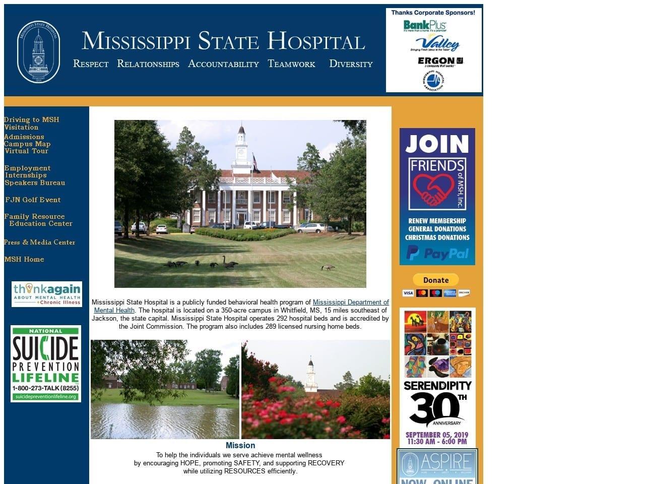 Mississippi State Hospital Stone William P DDS screenshot