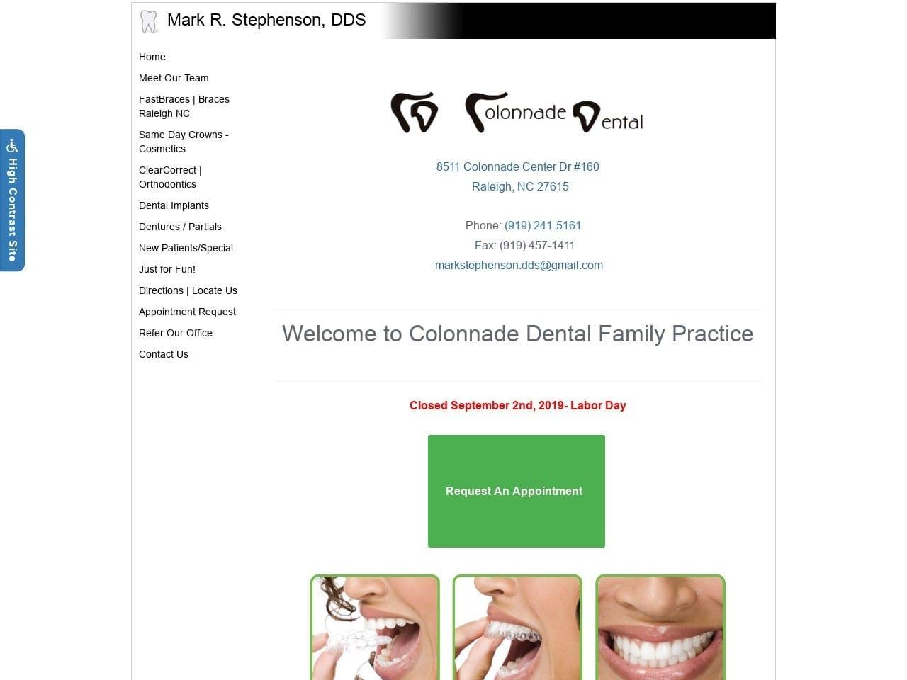 Mark Stephenson DDS screenshot