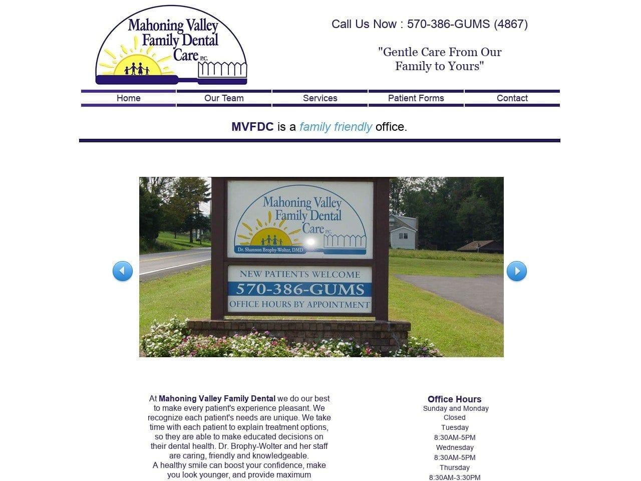 Mahoning Valley Family Dental screenshot
