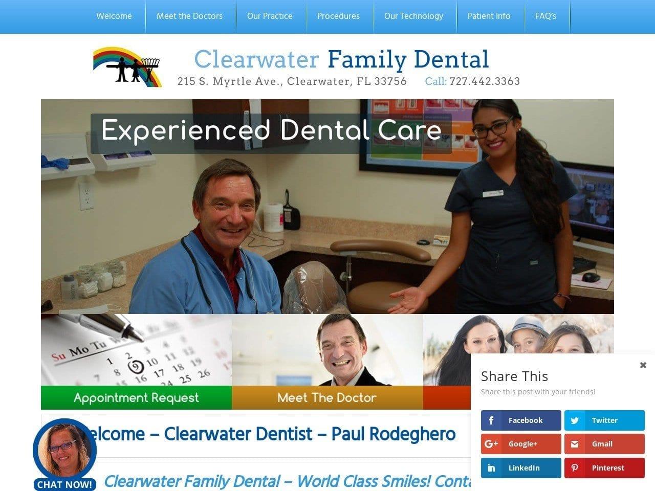 Clearwater Family Dental screenshot