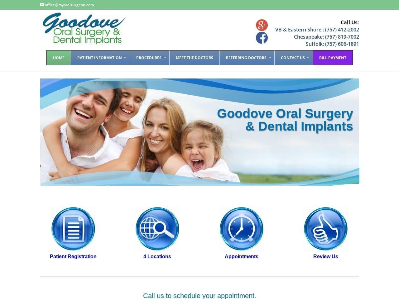 Goodove Oral Surgery & Dental Implants screenshot
