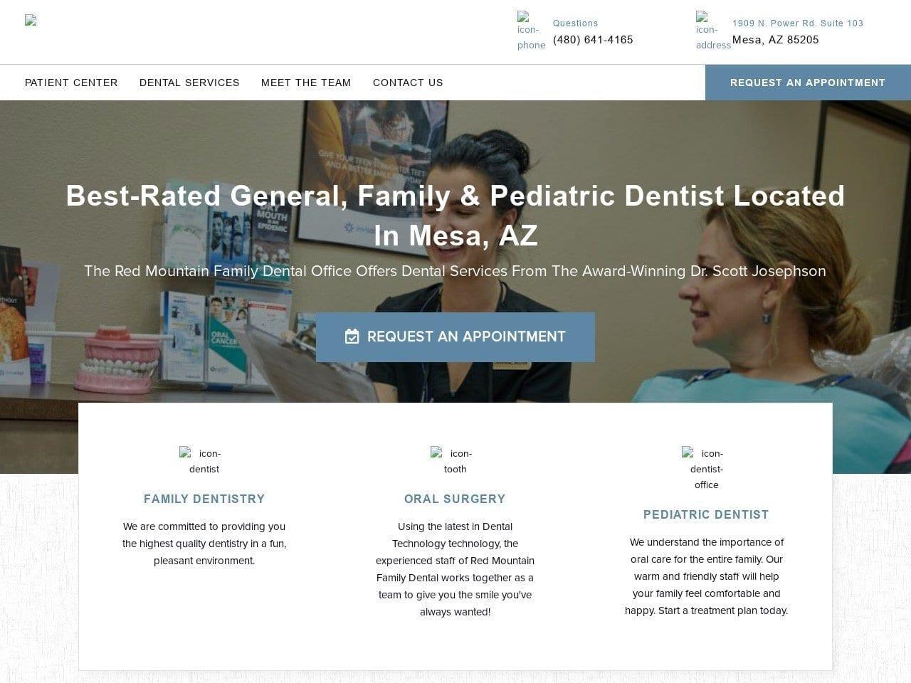 Red Mountain Family Dental screenshot