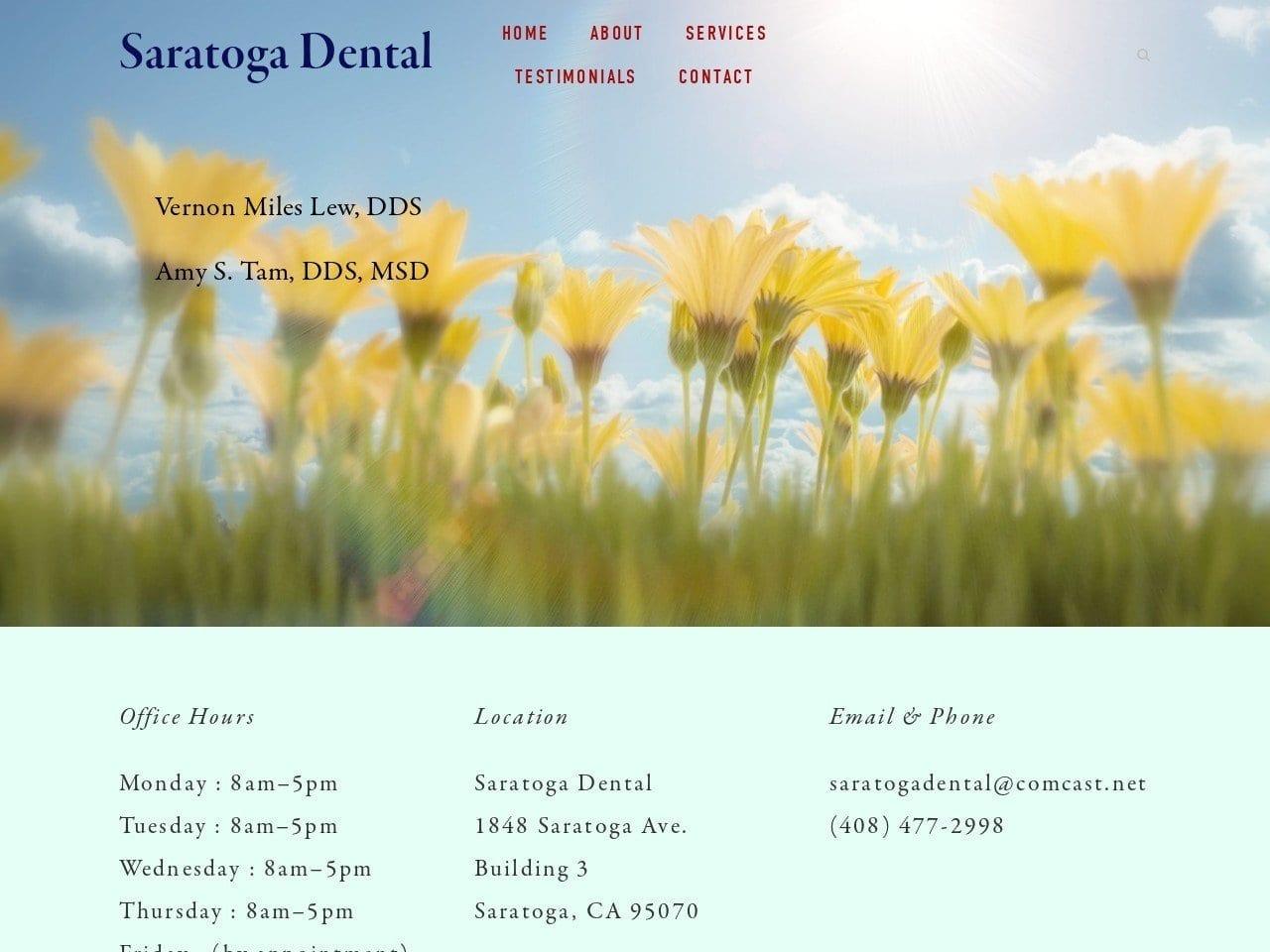 Dr. Vernon M. Lew DDS screenshot