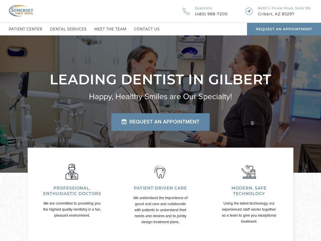 Somerset Family Dental screenshot