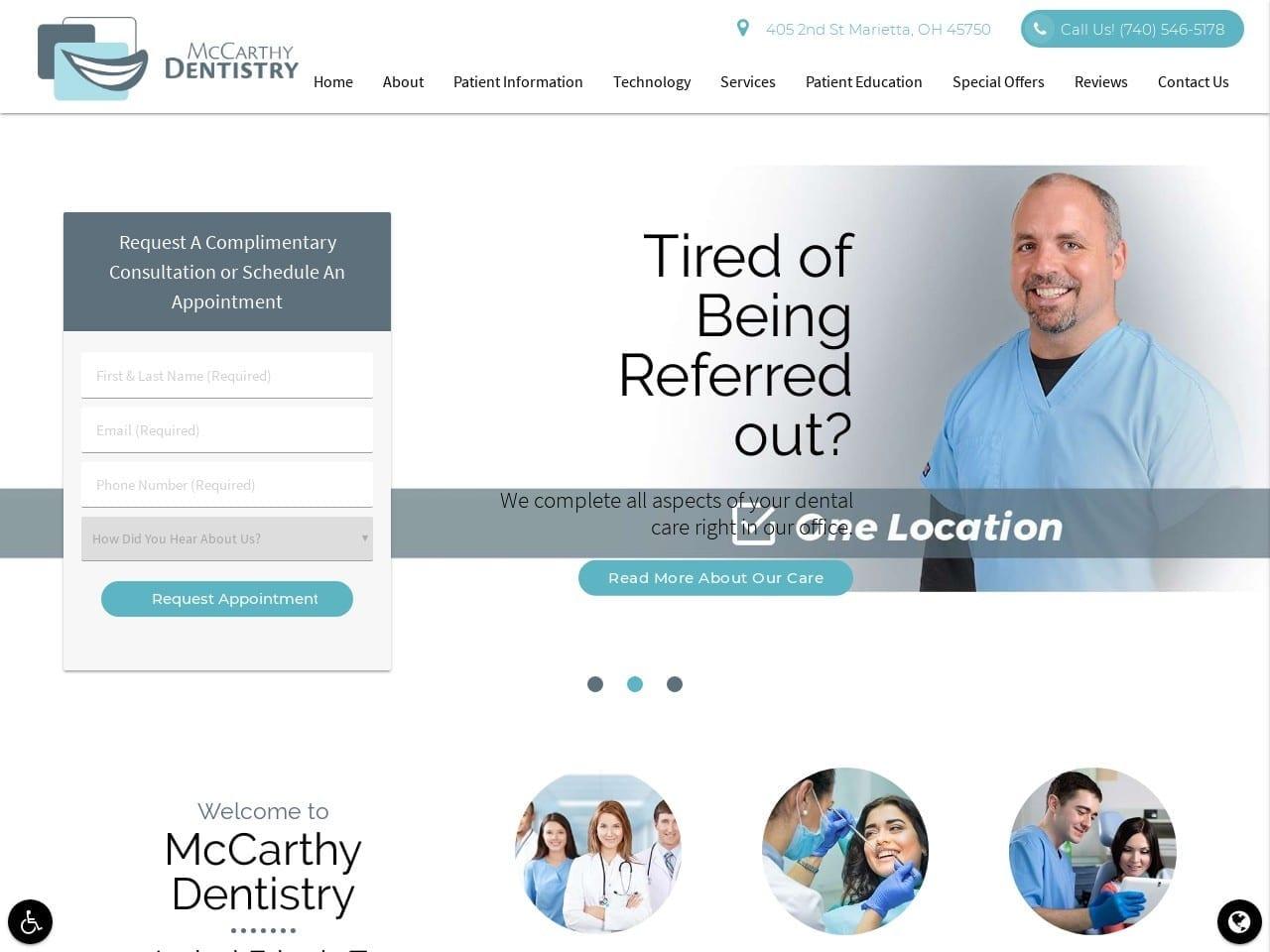 McCarthy Dentistry LLC screenshot