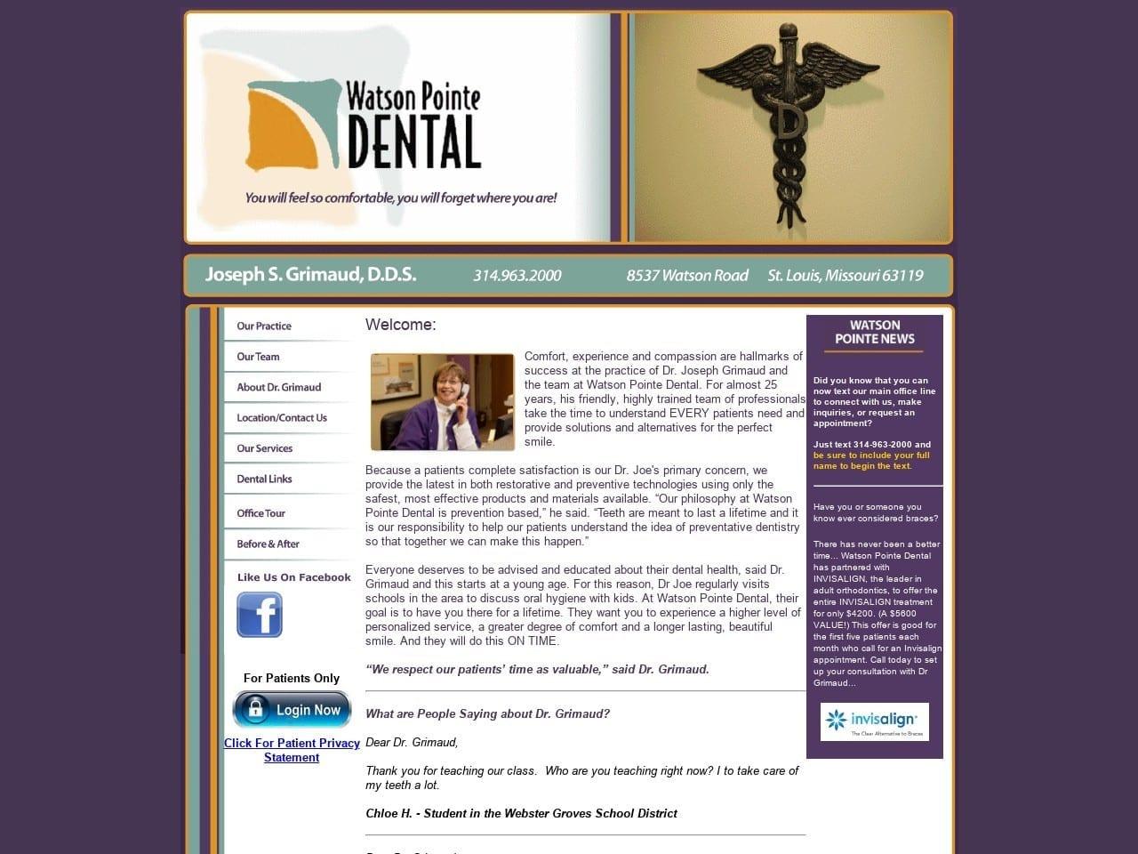 Dr. Joseph S. Grimaud DDS screenshot