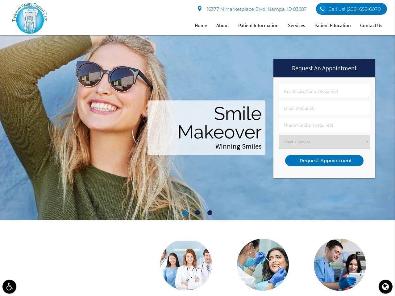 Nampa Idaho Dentist screenshot