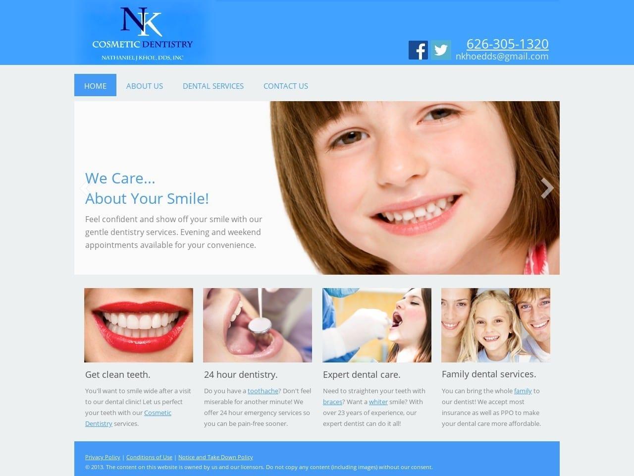 Nathaniel J. Khoe DDS Inc