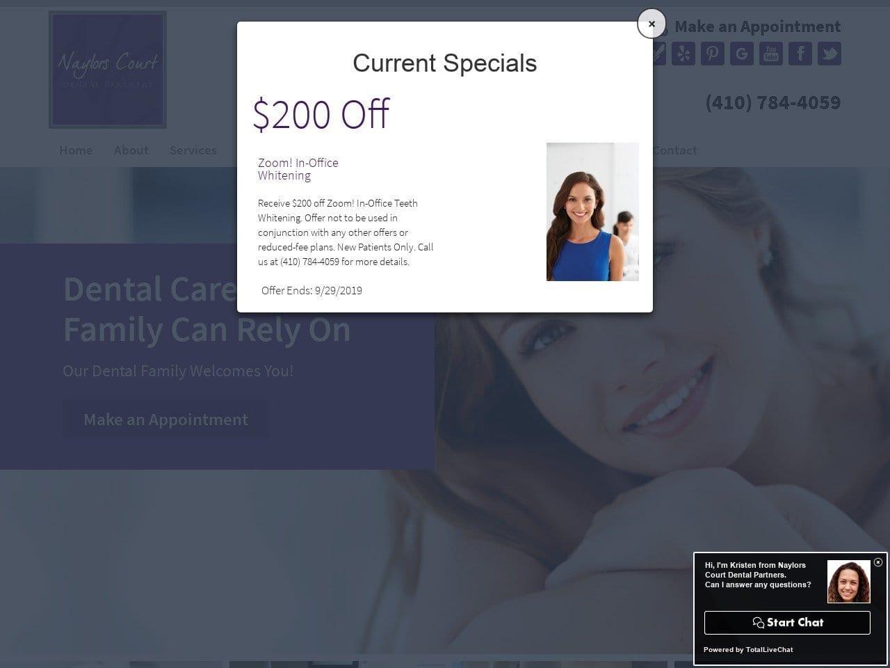 Naylors Court Dental Partners screenshot