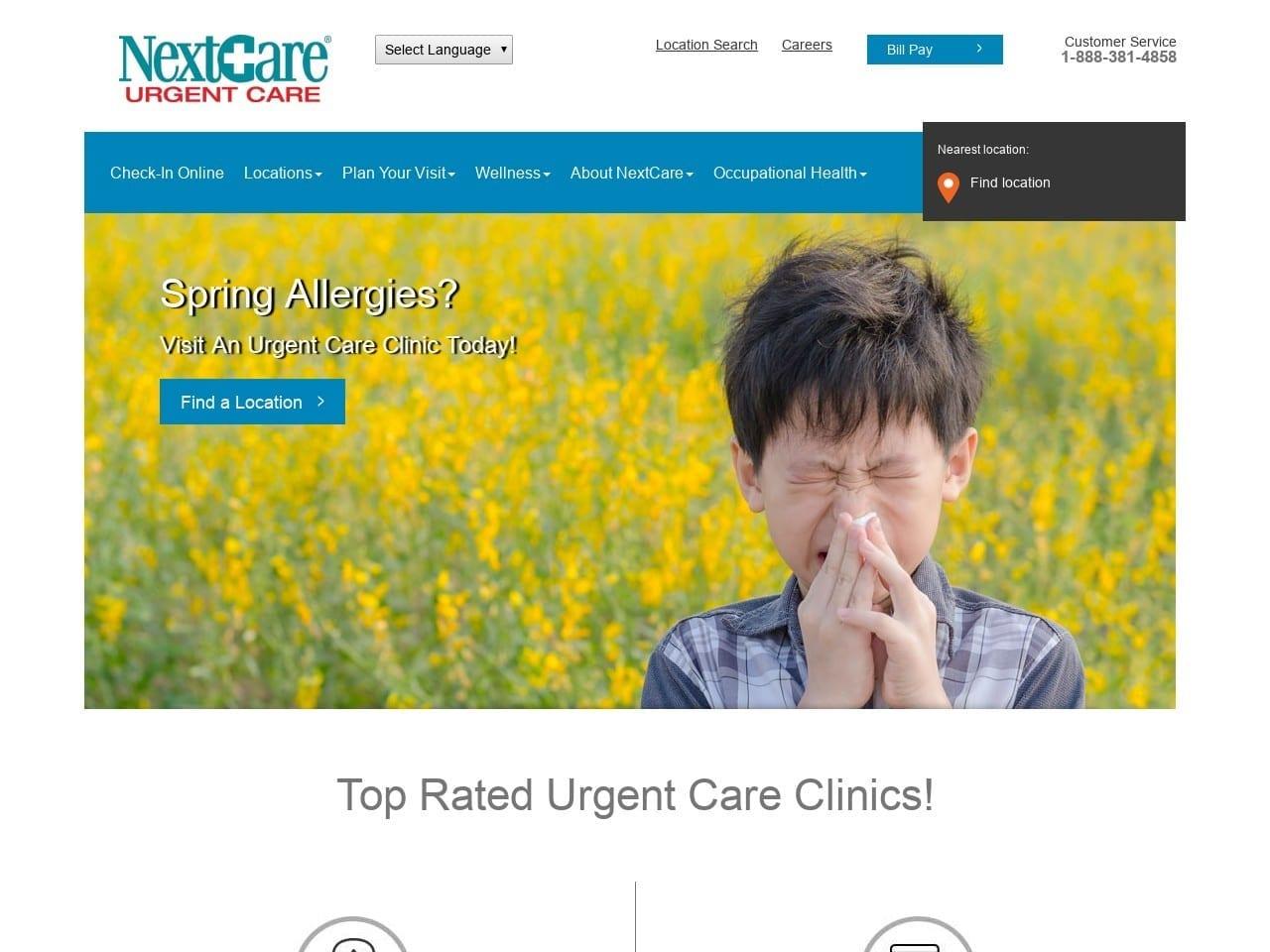 Nextcare screenshot