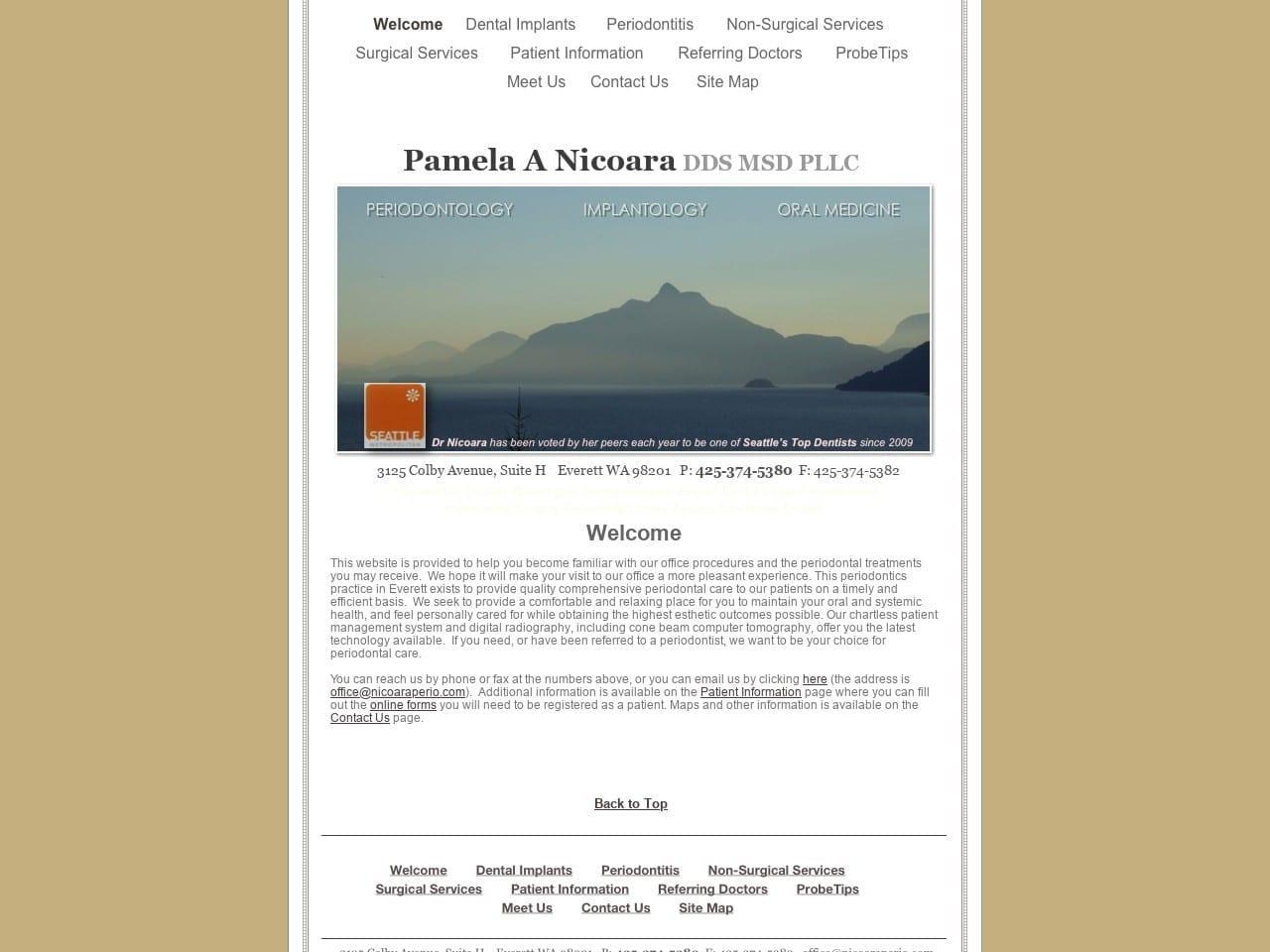 Pamela A Nicoara DDS MSD PLLC
