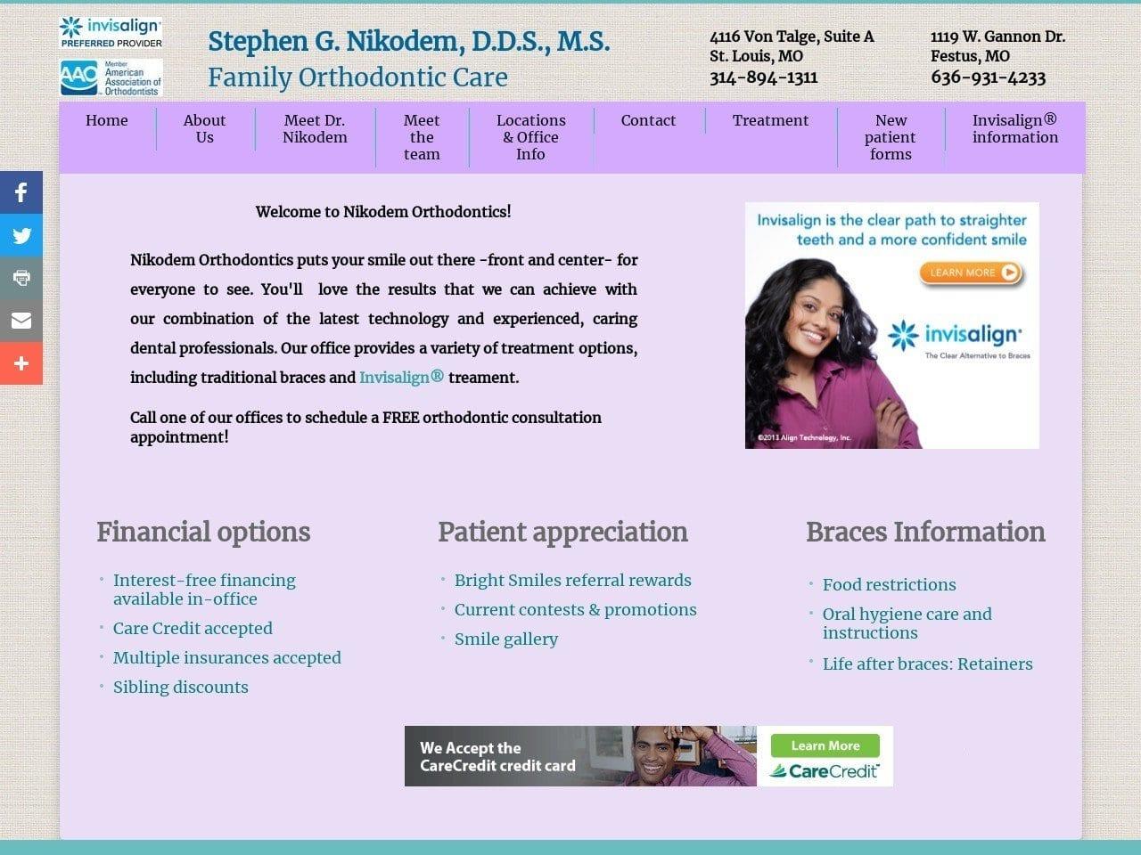 Nikodem Orthodontics Stephen G Nikodem DDS MS PC