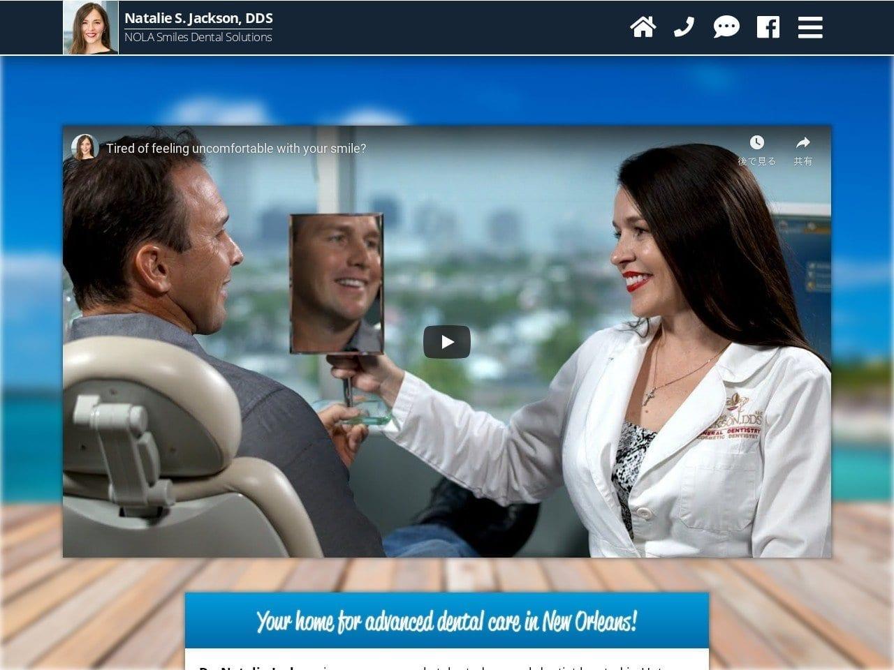 Dr. Natalie S. Jackson DDS screenshot
