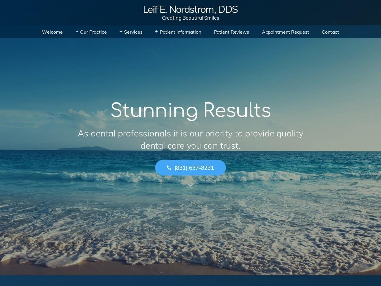 Nordstrom Leif E DDS screenshot