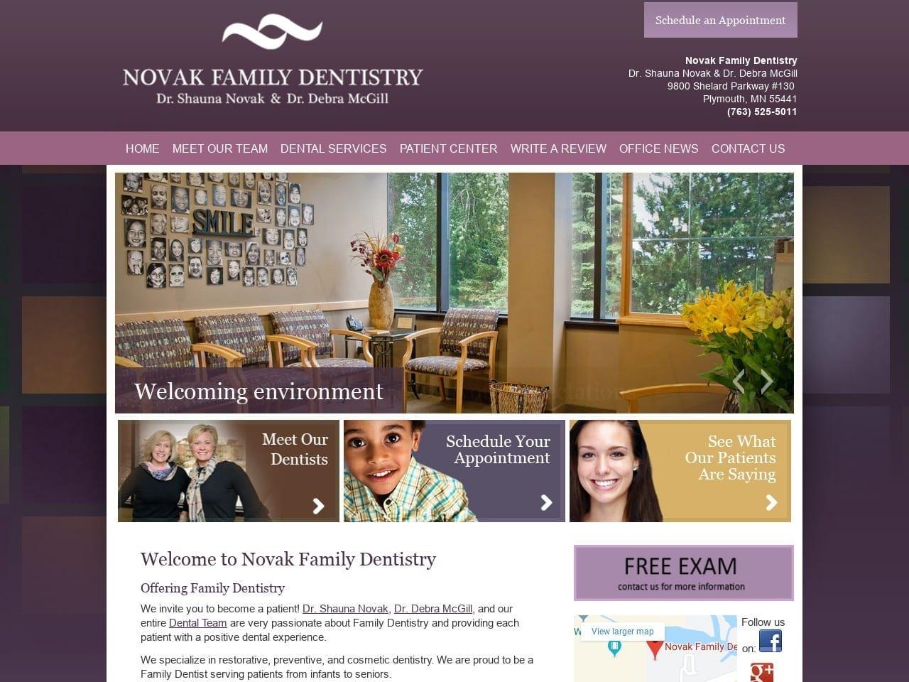 Novak Dentistry Mc Gill Debra K DDS