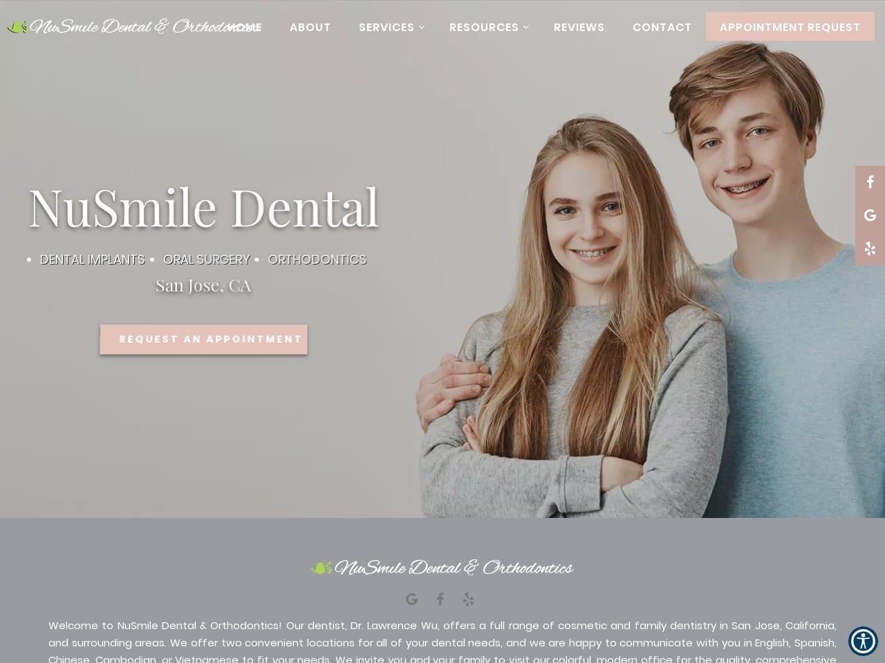 Nusmile Dental Wu Lawrence L DDS screenshot