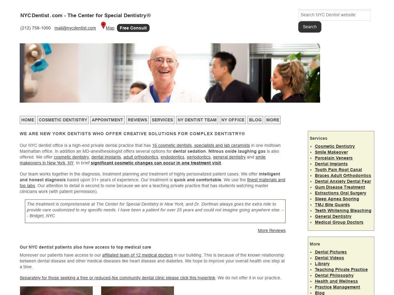 The Center For Special Dentistryc B. screenshot