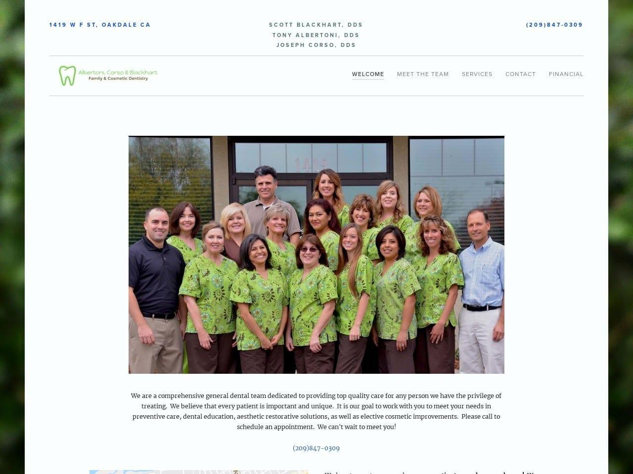 Albertoni & Corso Dentistry Albertoni Tony DDS screenshot
