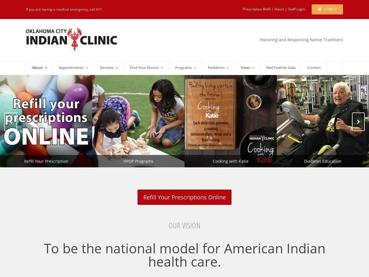 Oklahoma City Indian Clinic screenshot