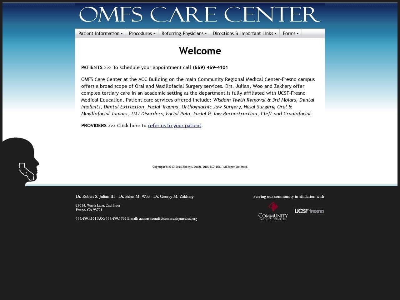 Brian M. Woo DDS MD INC. screenshot
