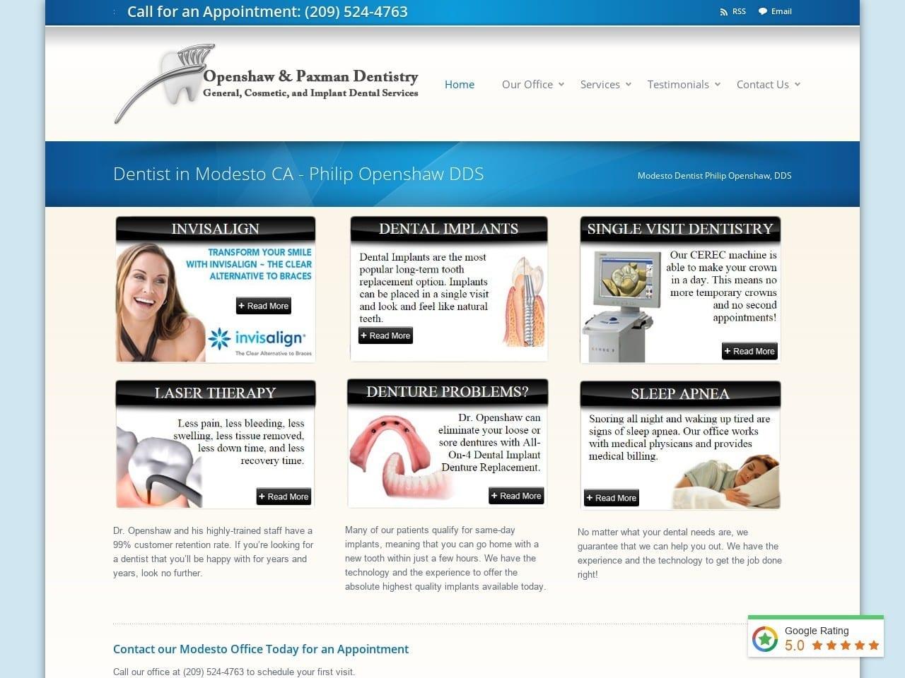 Philip Openshaw DDS screenshot