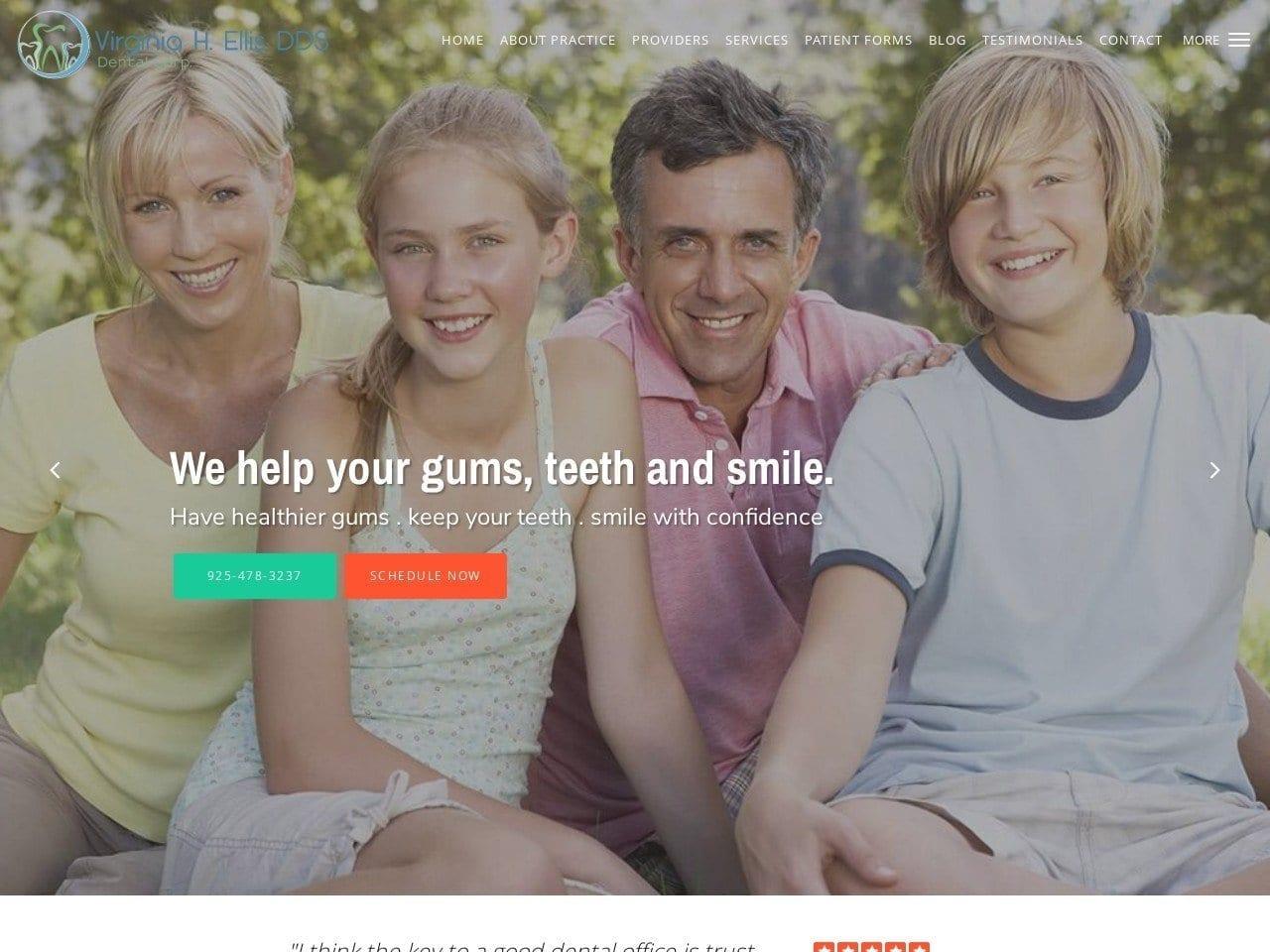 Virginia H. Ellis DDS Dental Corp. screenshot